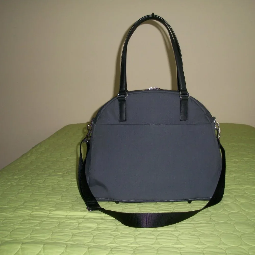 Lo & Sons Grey Nylon Laptop/Weekender